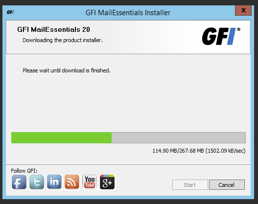 GFI MailEssentials 20 installation stuck on Administrators email address