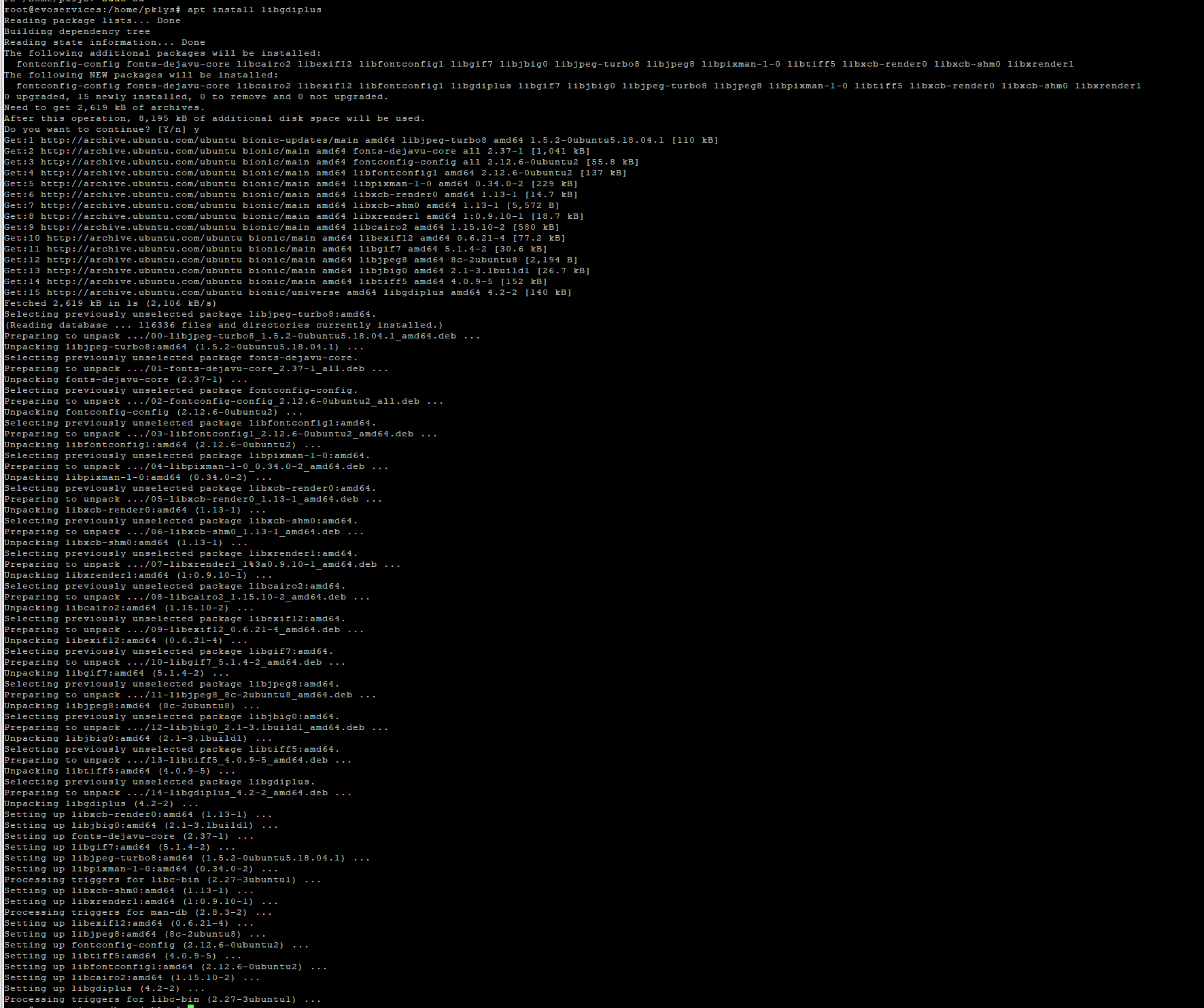 PowerShell Core – The type initializer for Gdip threw an exception.