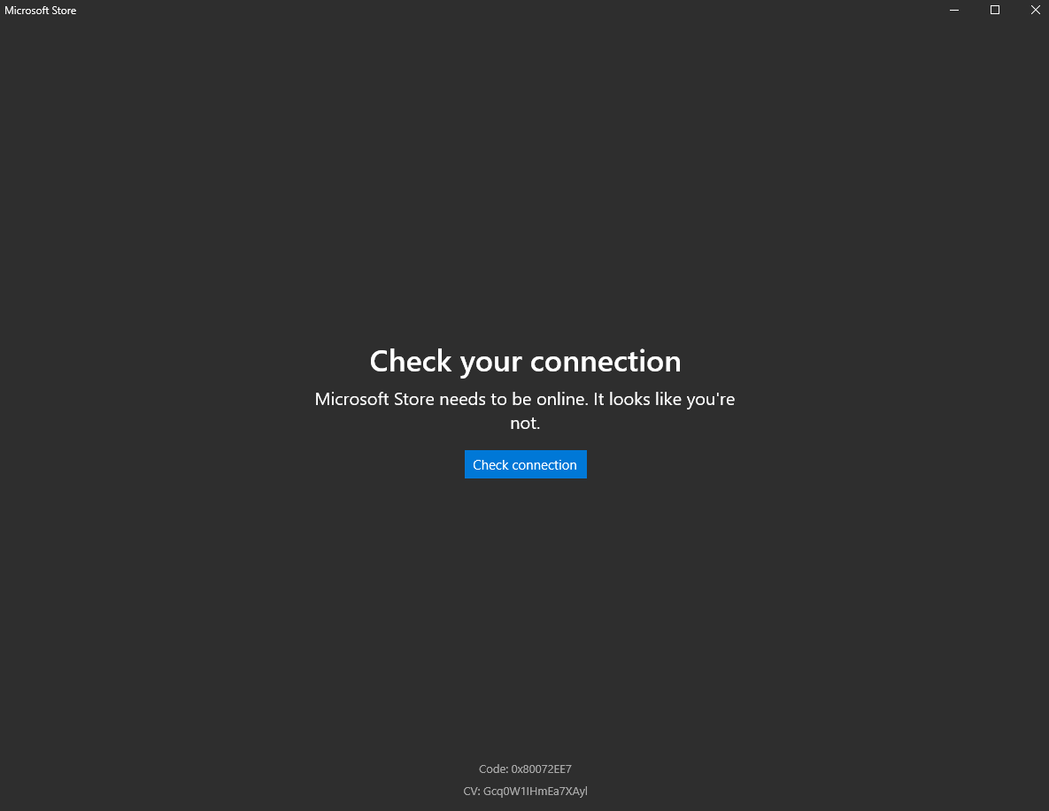 Windows 10 – Microsoft Store, Edge, Windows Updates, Microsoft Outlook not able to connect with error 0x80072EE7, 0x80070005