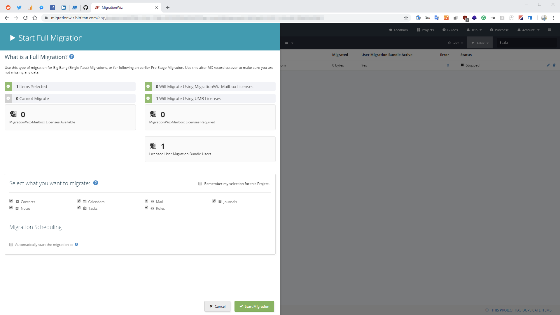 Bittitan MigrationWiz – Users getting undergoing maintenance message