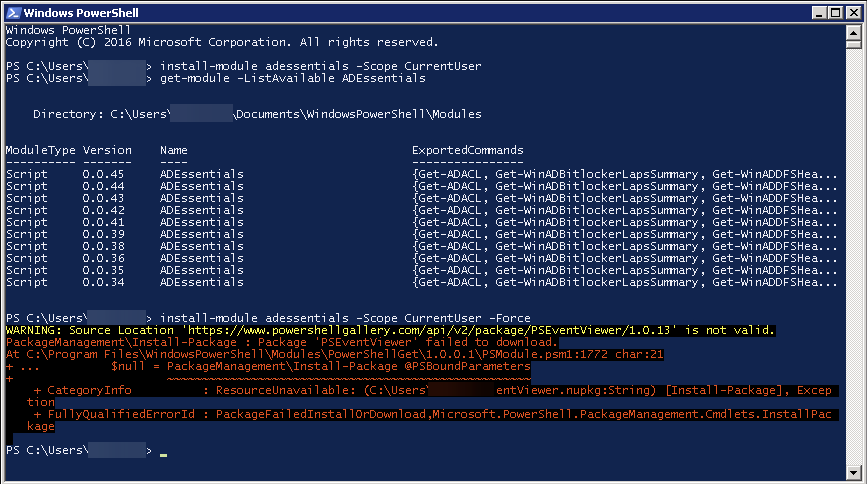 PowerShellGallery disables support for TLS 1.0 breaking Install-Module
